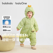 巴拉巴拉童装婴儿连体衣轻薄羽绒服宝宝衣服冬装抱衣爬服男童女童萌趣可爱