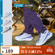 小蓝羊（littlebluelamb）春秋新款儿童运动鞋中大童校园篮球鞋超轻缓震儿童跑步鞋男女鞋 能量紫 31 鞋内长19.8适合脚长18.5-19.2