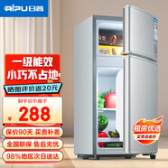 日普（RIPU）小冰箱迷你小型双门家用一级能效宿舍出租房办公室节能省电冷藏冷冻电冰箱 【一级能效】68升银色【小巧不占地】