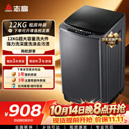 志高（CHIGO）波轮洗衣机12KG大容量全自动毛毯洗家用租房宿舍智能洗脱一体蓝光洗护XQB120-118 特价清仓