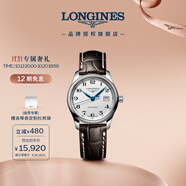 浪琴（LONGINES）瑞士手表 名匠系列 女士皮带机械表L22574783