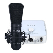 iSK BM-800S专业麦克风 电脑手机通用变声网络k歌喊麦主播录音直播设备全套BM-800S+艾肯4nano声卡