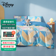 迪士尼（Disney）全棉四件套成人学生家用双人床被套床单被罩枕套 彩色米奇1.5m床