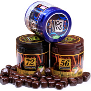 乐天（LOTTE）韩国进口巧克力86g罐装 56%72%82%黑巧克力豆 情人节生日礼物零食 56%巧克力86g