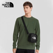 北面（The North Face）单肩包男女通用款 户外运动包肩带可拆卸防撕裂时尚休闲斜挎包 KY4/黑色 OS/均码 2.5L 170*170*80mm