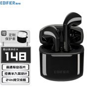 漫步者（EDIFIER） LolliPods 真无线蓝牙耳机半入耳式降噪运动触控华为小米苹果手机通用 标准版 黑色+保护套