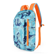 WELLHOUSE 背包 户外双肩包迷彩学生包旅行包骑行包男女休闲包小包迷彩蓝色