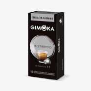 意沫咖 意大利进口GIMOKA意式香浓胶囊咖啡(兼容nespresso小米心想 (铝壳)芮斯萃朵RISTRETTO(浓度11)