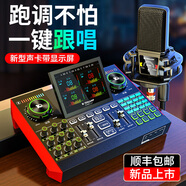 十盏灯 G10麦克风声卡G20套装手机电脑通用抖音快手主播直播K唱歌喊麦带货专业录音变声变音器设备全套装 【热销套装】PK pro黑色电容麦+G10声卡