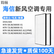 适配海信新风空调滤网DHA50A1/KFR-26/35GW/X700H/C100-X1滤芯800 KFR-72LW/A8X630Z-A1(2N45)