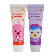 啵乐乐儿童牙膏（Pororo）宝露露防蛀韩国原装进口3岁以上 2岁以上90g两只装 口味随机发