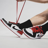 耐克（NIKE）【潮】Air Jordan aj1板鞋男女情侣款低帮透气休闲轻便运动篮球鞋 CZ0858-106/CZ0790-106 黑白红 40.5