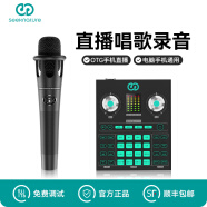 森然（Seeknature） ST20声卡手机直播套装网红主播抖音快手全民K歌录音麦克风话筒设备全套 iSK E300套装