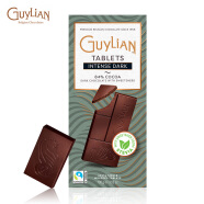吉利莲比利时进口排块巧克力零食年货礼物84%无添加食糖黑巧克力100g