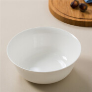 斯凯绨 斯凯绨（Sky Top） 陶瓷面碗大号骨瓷米饭碗纯白4件装 6英寸面碗