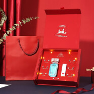 FZOG一周耳钉520情人节礼物生日礼物送女朋友女生结婚周年送老婆爱人 红城堡翻盖礼盒（一周耳钉+香水+口红）【音乐灯光】