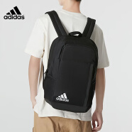阿迪达斯 （adidas）双肩包背包男女学生书包简约休闲运动包大容量旅行包电脑包 黑色