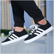 阿迪达斯（adidas）男鞋秋冬季新款运动鞋NEO透气低帮休闲板鞋AW3889 黑色AW3890 40