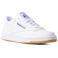 锐步（Reebok）Reebok/锐步男板鞋经典运动鞋柔软皮质百搭小白鞋AR0459 White/Royal/Gum 7 39