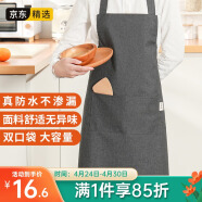 LYNN 防水防油围裙厨房男女通用家务清洁罩衣咖啡奶茶厨师工作服