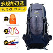 赛风（SAFOOL）户外登山包男女旅行背包大容量双肩包多功能防水野旅游背包 60L 深蓝色65+5L
