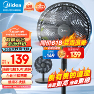 美的（Midea）【超级单品】七叶轻音立式电风扇家用柔风落地扇台式桌面小型风扇大风量节能摇头宿舍电扇 SAF30AB