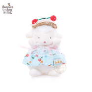 海湾兔Bunnies 小羊公仔安抚抱睡布娃娃动物毛绒玩偶儿童女生日礼物 824238樱桃裙套装（含羊） 海湾兔