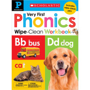 WIPE CLEAN WORKBOOKS - VERY FIRST PHONICS   学乐早教描红练习册：学前自然拼读练习