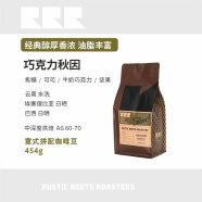 RUSTIC ROOTS COFFEE意式拼配巧克力秋英咖啡豆1磅可磨粉中深烘焙商用口粮豆奶咖454g 中深烘焙-默认发豆 454g（磨粉备注或询客服）