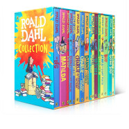 Roald Dahl 罗尔德达尔小说 16册盒装 Roald Dahl 女巫好心眼儿圆梦巨人了不起的狐狸爸爸查理和巧克力工厂魔法手指 英文原版小说