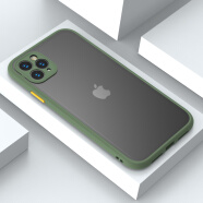 cance1 适用于苹果11手机壳保护摄像头全包套防摔苹果6.1英寸撞色独立按键磨砂 苹果11pro   【抹茶色】   镜头保护壳婴