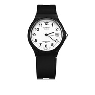 卡西欧（CASIO）手表学生小黑表简约指针石英电子表 手表男女考试手表时尚运动表 MW-59-7B 33mm小表盘带日历