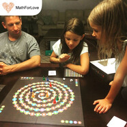 Math For Love美国数学思维游戏新年礼物亲子玩具数学跳棋学习聚会桌游生日礼盒 MathForLove数学跳棋