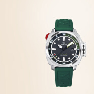 摩纹（Marvin）瑞士手表全自动机械表户外潜水夜光腕表探潜者系列送男友礼物 20ATM绿色 M126.14.47.97.1