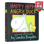 英文原版 开心的河马 生气的鸭子 Happy Hippo Angry Duck 情绪管理早教绘本 全英文版