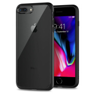 SPIGEN保险杠iPhone87Plus手机壳新SE23代手机壳边框软背盖透明防摔苹果8保护套 iP8/7Plus（5.5英寸）黑色