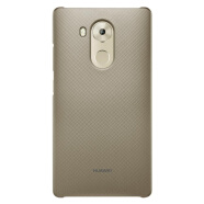 huawei 华为MATE8手机壳原装 百格纹理透明保护套 PC后盖硅胶TPU防摔 后壳 喷涂棕色