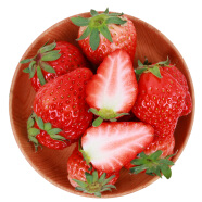 京鲜生 丹东红颜玖玖奶油草莓 约重500g大果 水果礼盒 包装随机发货 