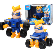 猪猪侠（GG.BOND）猪猪侠之超星萌宠超级变身跑跑卡丁车合体变形套装菲菲儿童玩具 超人强卡丁车