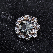 海雯妮 饰品领针领扣胸针女 复古樱花时尚小领花百搭衬衫领子男女士配饰装饰品 【单只】复古烟灰色