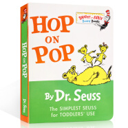 进口英文原版绘本Hop on Pop 在爸爸身上蹦来跳去纸板书Dr. Seuss苏斯博士 低幼适龄版送音频
