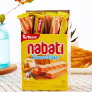 丽芝士（Richeese）印尼进口纳宝帝Nabati奶酪味威化饼干200g/盒儿童休闲零食