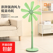 骆驼电风扇家用落地扇电扇八叶强风静音制冷大风量学生宿舍办公室小型立式风扇 升级强风八叶落地扇【抹茶绿】 标配 +3米延长线