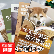 搞怪笔记本A5学生笔记本练习本作业本恶搞沙雕记事本ins便宜本子 搞怪表情包笔记本-款式随机 1本