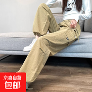 【户外】美式工装裤女款小个子春秋2026新款酷飒风登山冲锋裤 卡其色【小个子】 XL 121-134斤选