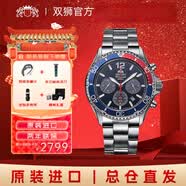 ORIENT东方双狮男士手表熊猫盘手表进口太阳能夜光手表三眼计时表原装 【42.8大表盘】可乐圈 41mm