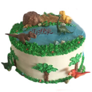 卡诺佳 生日蛋糕当日送达儿童卡通送男孩蛋糕北京广州深圳同城配送 恐龙世界 8寸