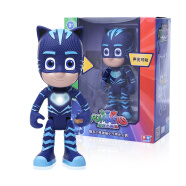 睡衣小英雄（PJ Masks）蒙面睡衣侠玩具套装声光人偶惯性滑滑车可动人偶儿童玩具 声光可动人偶猫小子