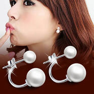 依特925银耳钉女士气质高级感珍珠耳钉女那年冬天风在吹珍珠耳环耳饰