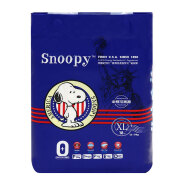 史努比（SNOOPY）超薄纸尿裤婴儿干爽透气尿不湿 XL18片(12-17KG) 